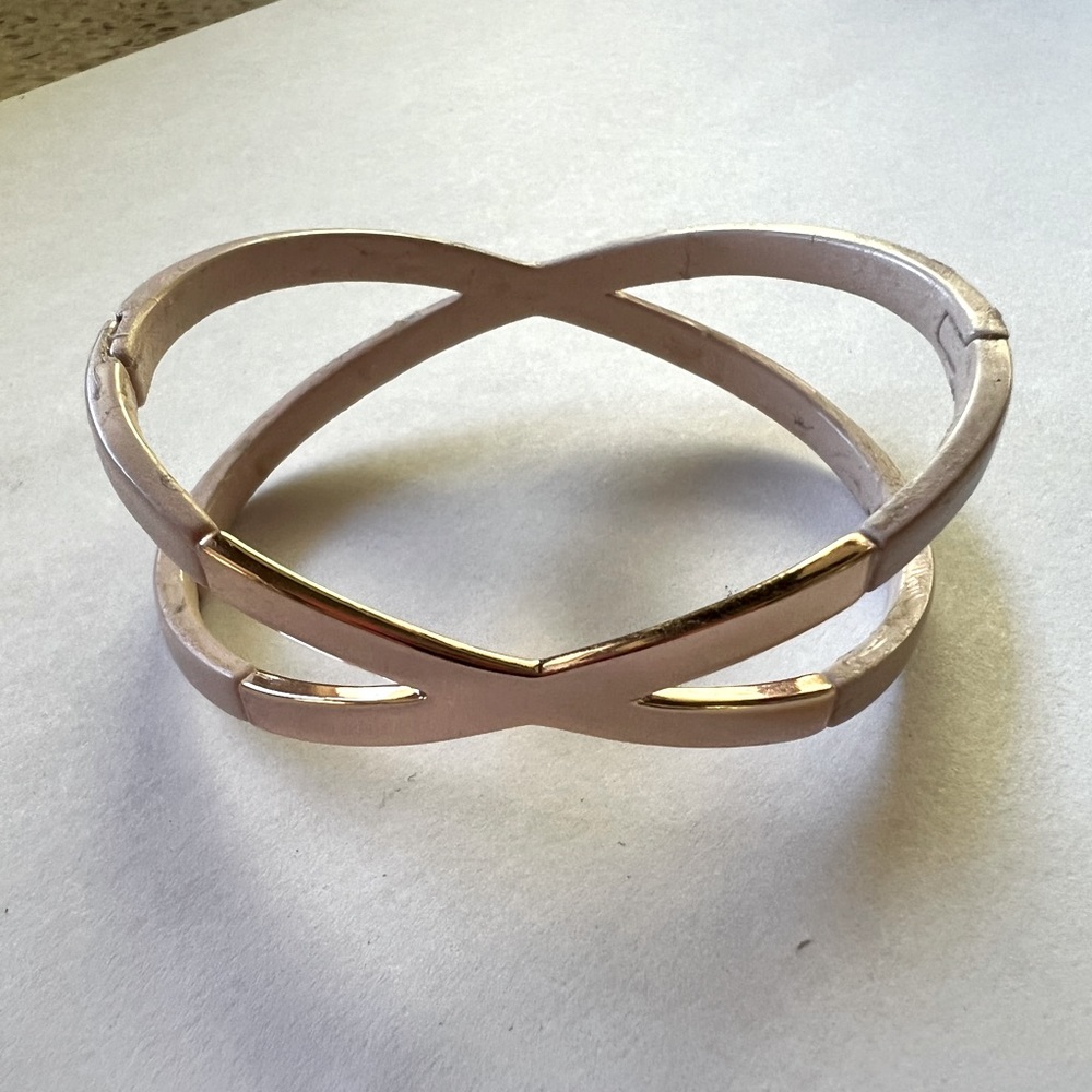 Eva Fehren x J. Crew Shorty Bracelet Rose Gold with Pale Pink
